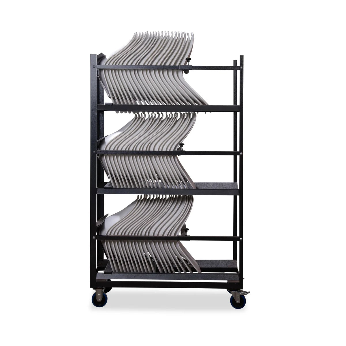 Feros Keeve chariot de transport sans accoudoirs pour jusqu’à 60 coques d’assise sans accoudoirs, 535 x 1205 x 1950 mm