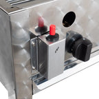 grill à gaz avec 3 brûleurs 10 kW, 650 x 570 x 270 mm