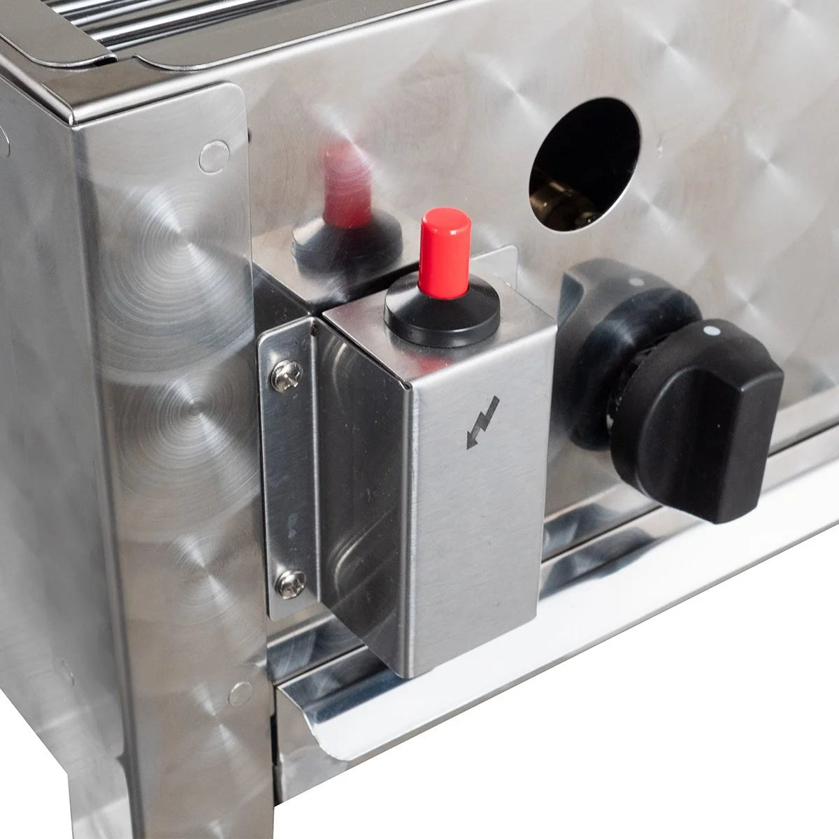 grill à gaz avec 3 brûleurs 10 kW, 650 x 570 x 270 mm