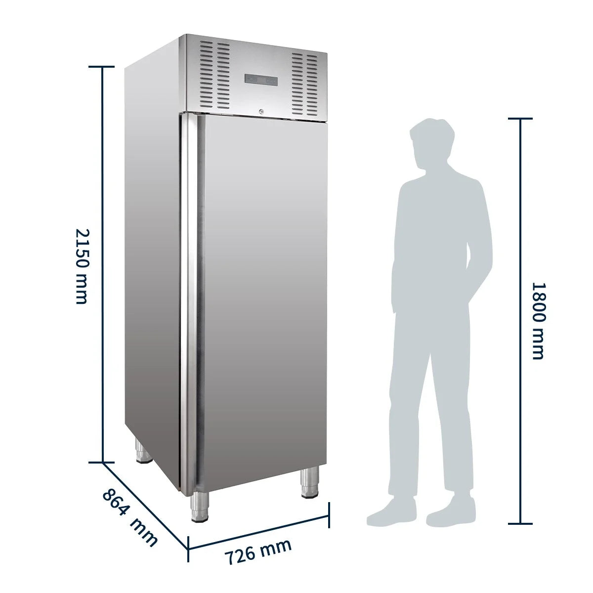 Armoire de congélation ELINE 650 GN 2/1 Monobloc - haute efficacité énergétique