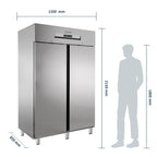Armoire de congélation Profi 1400 GN 2/1 Superior - avec 2 portes