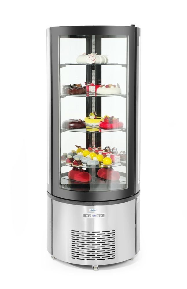 Vitrine de présentation pâtisserie ronde , Arktic, 360L, 230V/460W, ø680x(H)1755mm