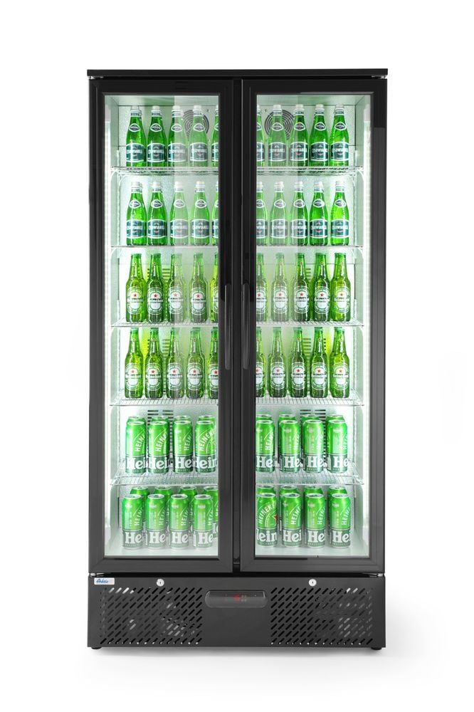 Vitrine de présentation boissons double portes 477L, Arktic, 220-240V/300W, 900x555x(H)1820mm