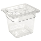Bac GN 1/6 Vogue en polycarbonate - profondeur 100 mm