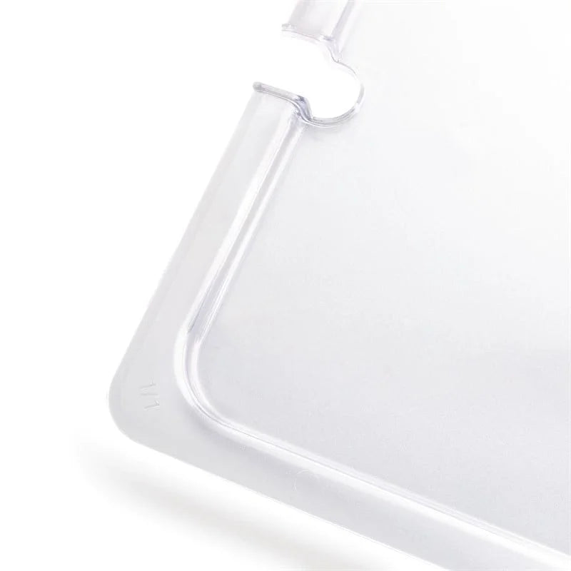 Couvercle GN Vogue avec encoche pour cuillère 1/1 en polycarbonate