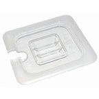 Couvercle GN Vogue avec encoche pour cuillère 1/2 en polycarbonate