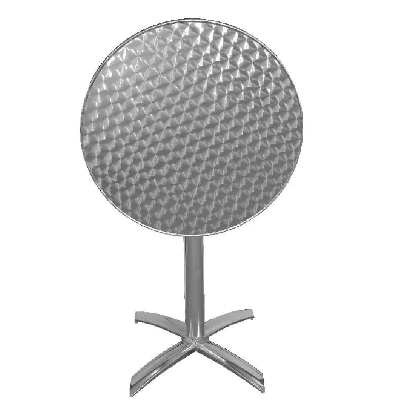 Table pliante Bolero Ø600 mm inox, 1 pied