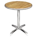 Table bistrot Bolero Ø600 mm frêne, pliante, 1 pied