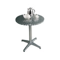 Table bistrot Bolero Ø800 mm inox, 1 pied
