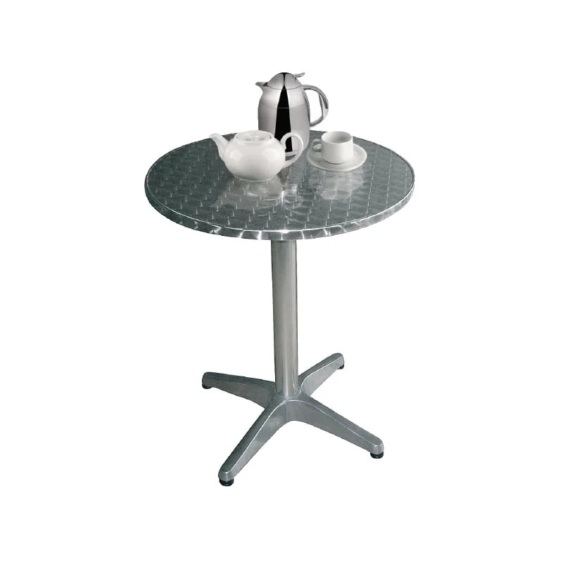Table bistrot Bolero Ø800 mm inox, 1 pied