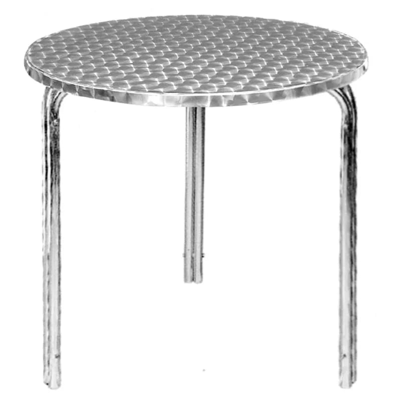 Table bistrot Bolero Ø600 mm inox, 3 pieds
