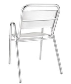 Chaises de bistrot Bolero avec accoudoirs en aluminium - 4 pièces