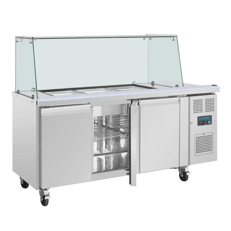 Saladette réfrigérée de comptoir 3 portes Polar Série U