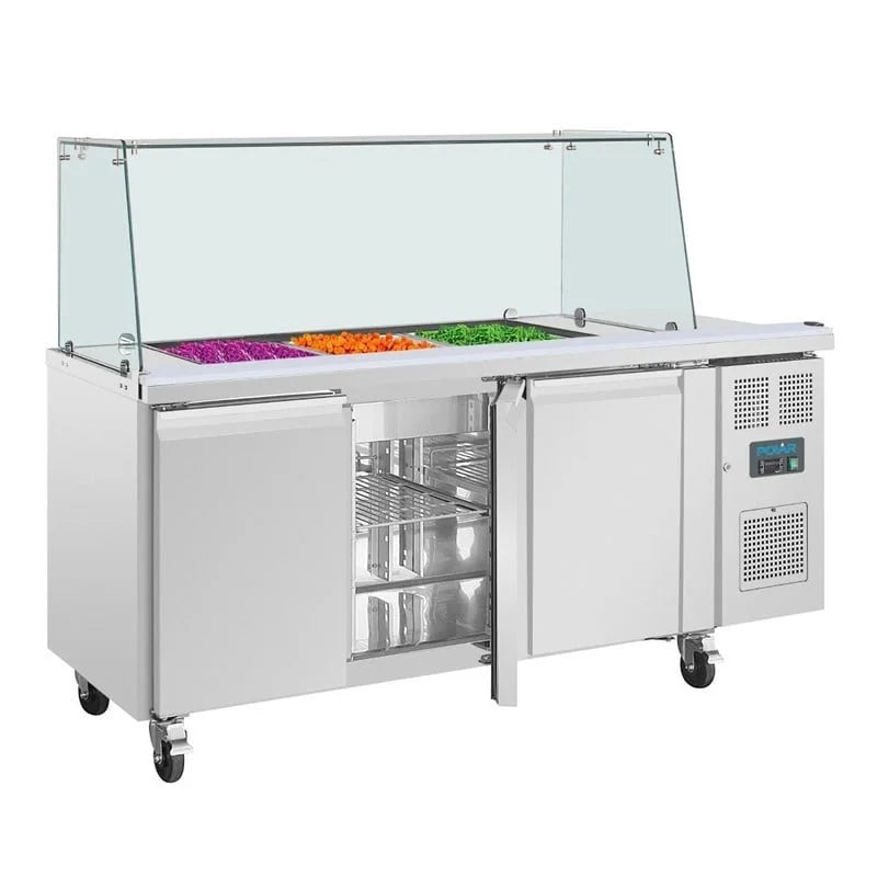 Saladette réfrigérée de comptoir 3 portes Polar Série U