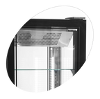 Tefcold Vitrine réfrigérée indépendante UPD400-F noire