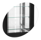 Tefcold Vitrine réfrigérée indépendante UPD400-F noire