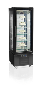Tefcold Vitrine réfrigérée indépendante UPD400-F noire