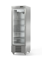 Armoire réfrigérée en acier inoxydable Coreco US Range 650 avec porte vitrée