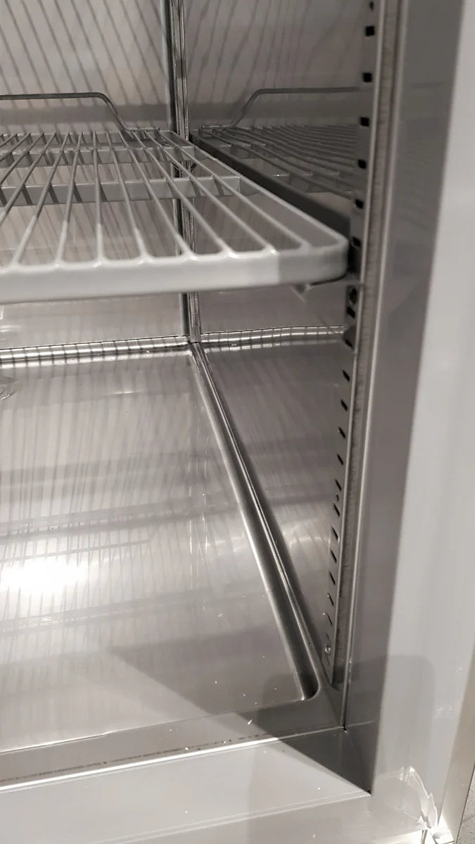 Armoire de congélation en acier inoxydable Coreco US Range 650 avec porte vitrée