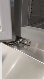 Armoire de congélation en acier inoxydable Coreco US Range 650 avec porte vitrée