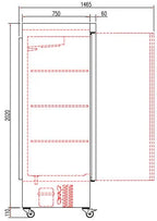 Armoire réfrigérée en acier inoxydable Coreco US Range 1400