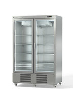 Armoire réfrigérée en acier inoxydable Coreco US Range 1400 avec portes vitrées