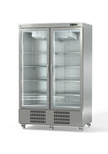 Armoire de congélation en acier inoxydable Coreco US Range 1400 avec portes vitrées