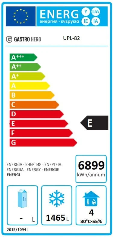 Armoire de congélation en acier inoxydable Coreco US Range 2200