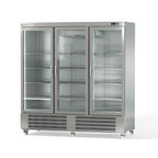 Armoire réfrigérée en acier inoxydable Coreco US Range 2200 avec portes vitrées