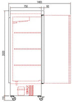 Armoire réfrigérée en acier inoxydable Coreco US Range 650