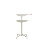 BEST Versa Table de terrasse / table haute | Réglable sur 2 hauteurs – Beige