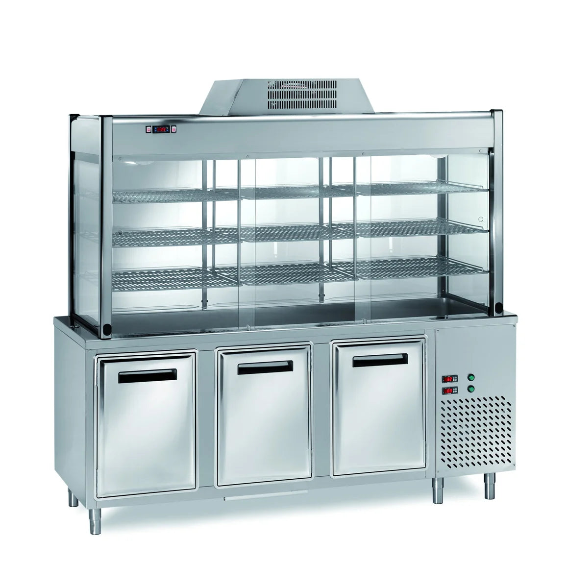 Vitrine réfrigérée en libre-service PROFI 1500x700x2000 - 4x GN 1/1