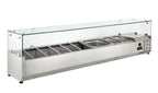 Vitrine réfrigérée ECO 10 x GN 1/4 avec couvercle en verre