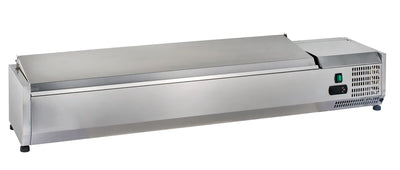 
Vitrine réfrigérée de comptoir ECO 5 x GN 1/4 en inox