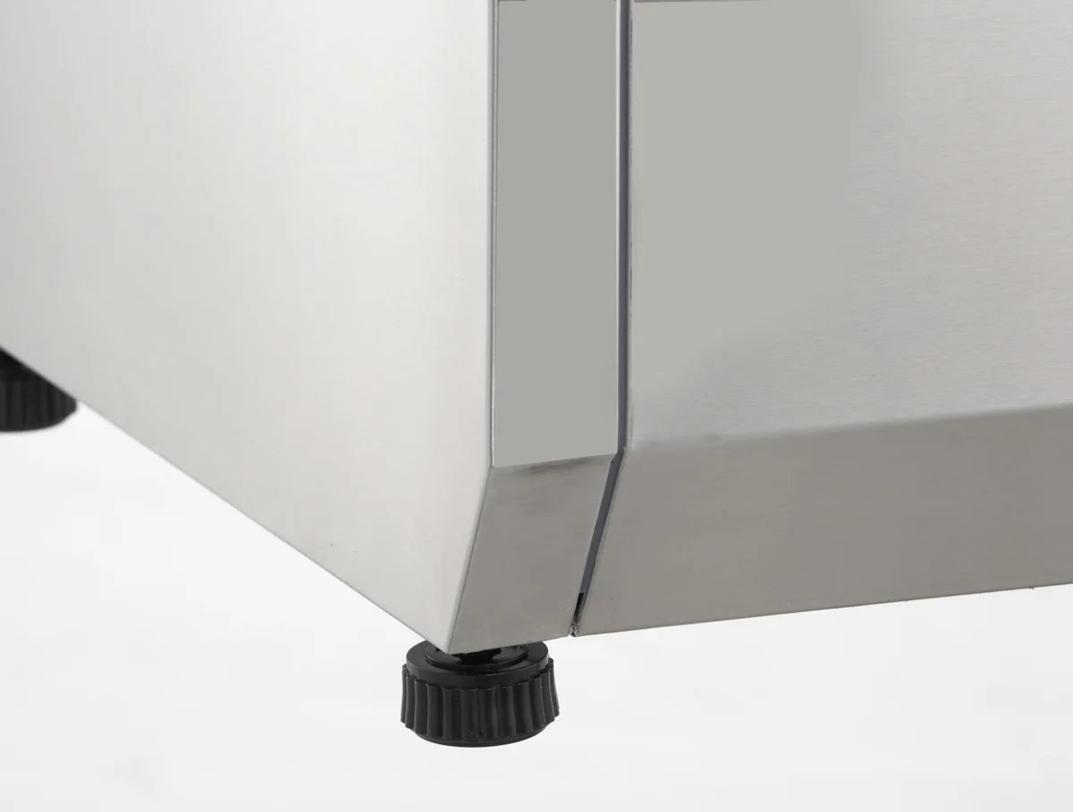 Vitrine réfrigérée ECO 5x GN 1/3 + 1x GN 1/2 avec rehausse en verre