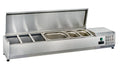 Vitrine réfrigérée de comptoir ECO 7 x GN 1/4 en inox