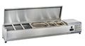 Vitrine réfrigérée de comptoir ECO 8 x GN 1/4 en inox