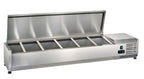 Vitrine réfrigérée de comptoir ECO 9 x GN 1/4 en inox