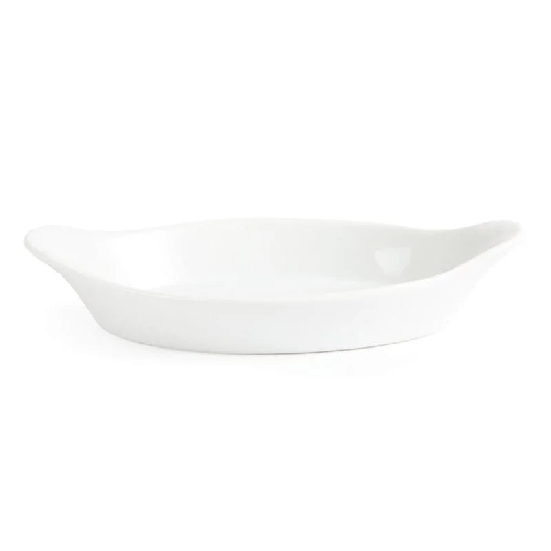Olympia Whiteware plats à gratin ovales blancs 290 x 166 mm - 6 pcs