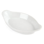 Olympia Whiteware plats à gratin ovales blancs 204 x 115 mm - 6 pcs