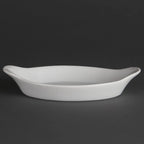 Olympia Whiteware plats à gratin ovales blancs 204 x 115 mm - 6 pcs