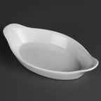 Olympia Whiteware plats à gratin ovales blancs 204 x 115 mm - 6 pcs