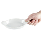 Olympia Whiteware plats à gratin ovales blancs 204 x 115 mm - 6 pcs