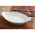 Olympia Whiteware plats à gratin ovales blancs 204 x 115 mm - 6 pcs