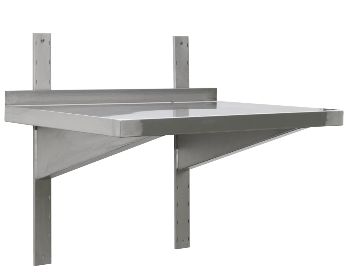 Étagère murale professionnelle en inox 1200 x 400 x 40 mm