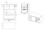 Armoire chauffante ECO 20x6 avec portes coulissantes