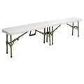 Banc pliant Bolero 183 cm gris