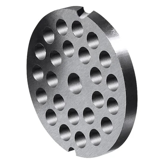 Mastro Grille perforée pour hachoirs à viande Type 12 ø 70 mm avec 2 encoches, trous ø 3 mm