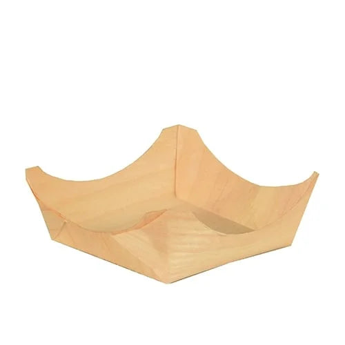 Papstar Pure Coupelle fingerfood - L ; carrée ; bois - 50 pcs