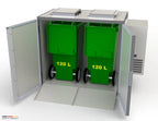 Hefa refroidisseur de déchets 2x 120L